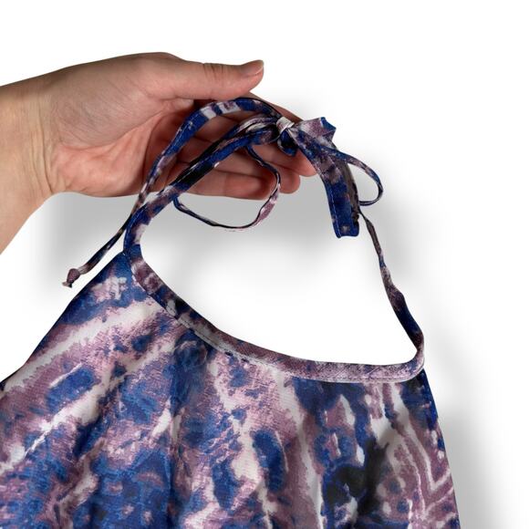 Show Me Your Mumu Purple Haze Katy Halter Mini Dress Womens Size L Boho - Picture 5 of 9